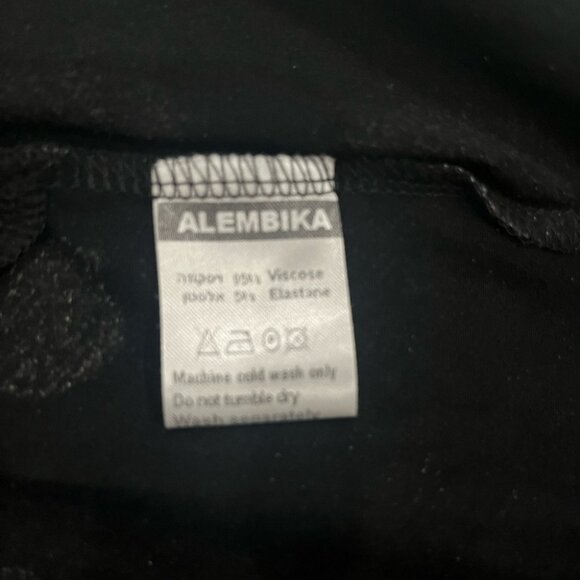 [6/XL-XXL]Alembika Black and White Circles Spotted Jersey Dress NWOT - Picture 6 of 10